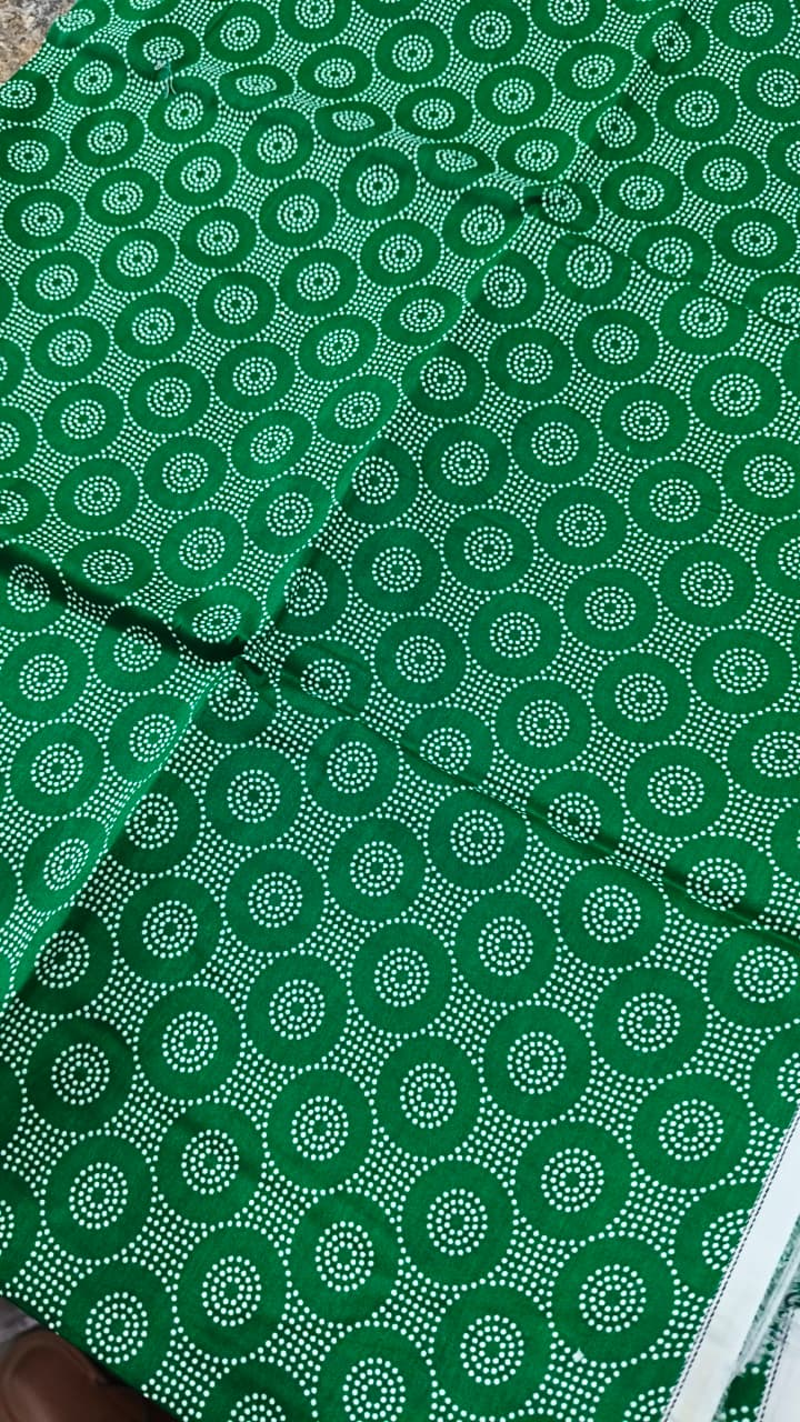 Premium Green Printed 2 Piece Lawn Suit – Soft & Breathable Summer  Loose Fabric