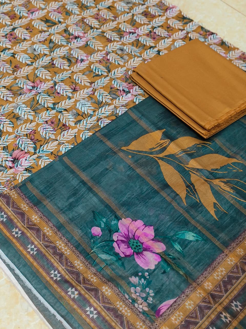 Rimal by UK 3PC Unstitched Embroidered