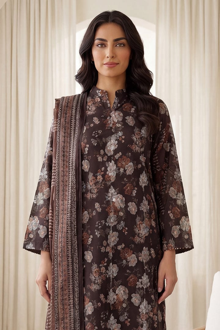 Rimal by UK 3PC Unstitched Embroidered Lawn Suit 