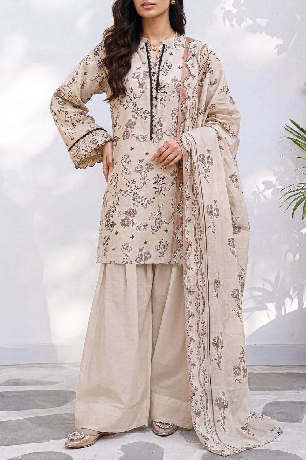 saya Unstitched Printed Lawn 3 Piece