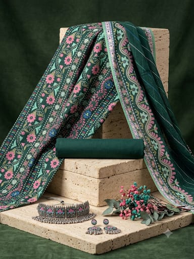 Murashe by Bin Amin Premium Lawn Unstitched 3 Piece Suit