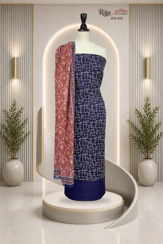 Murashe by Bin Amin Premium Lawn Unstitched 3 Piece Suit 