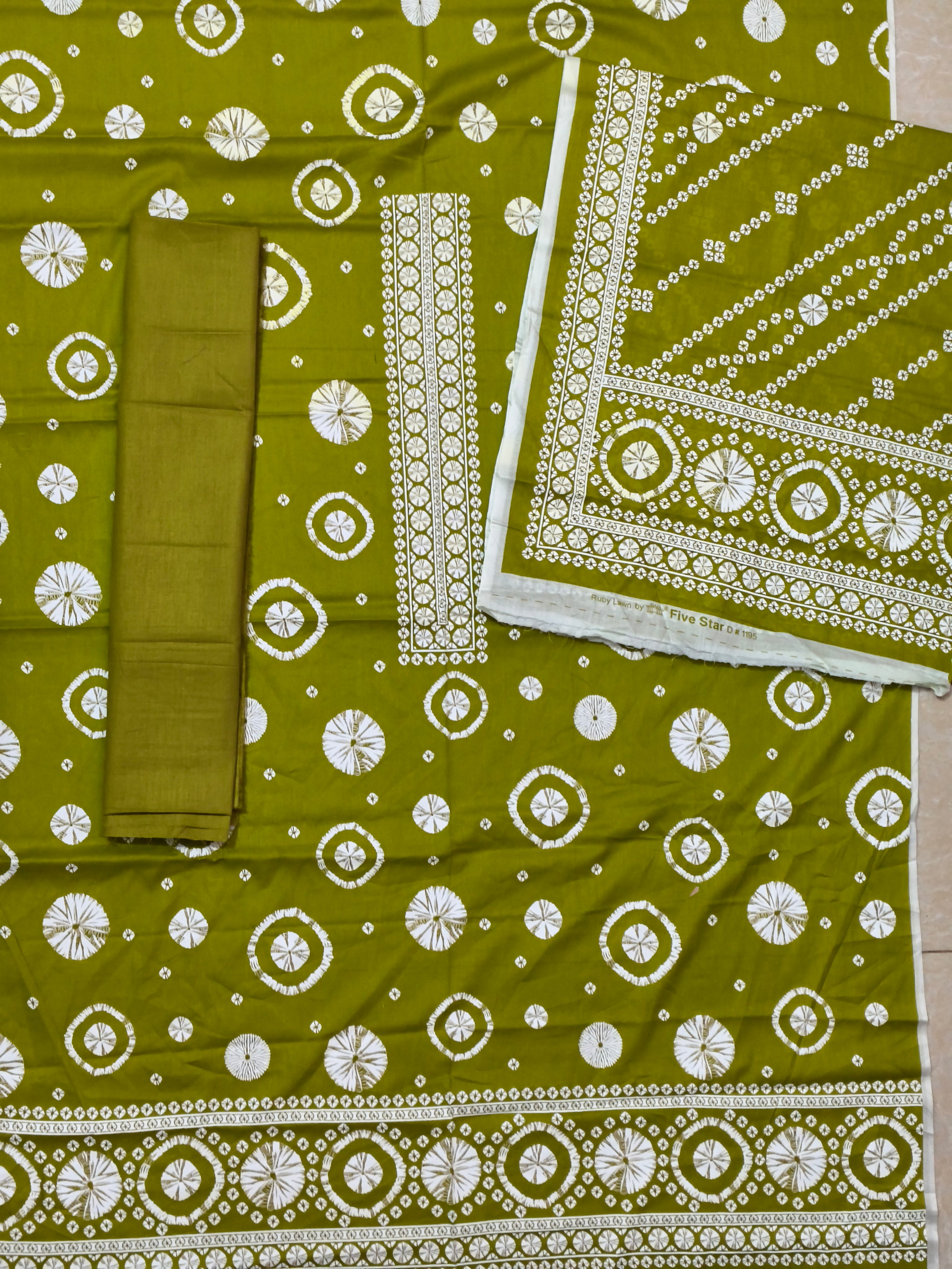 3pc branded lawn fivestar 