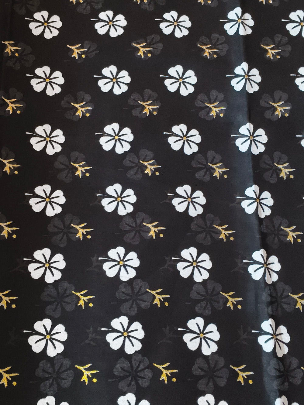 Lawn Cut Piece by Al Rashid Premium – black and white Printed | 53 Inch Width