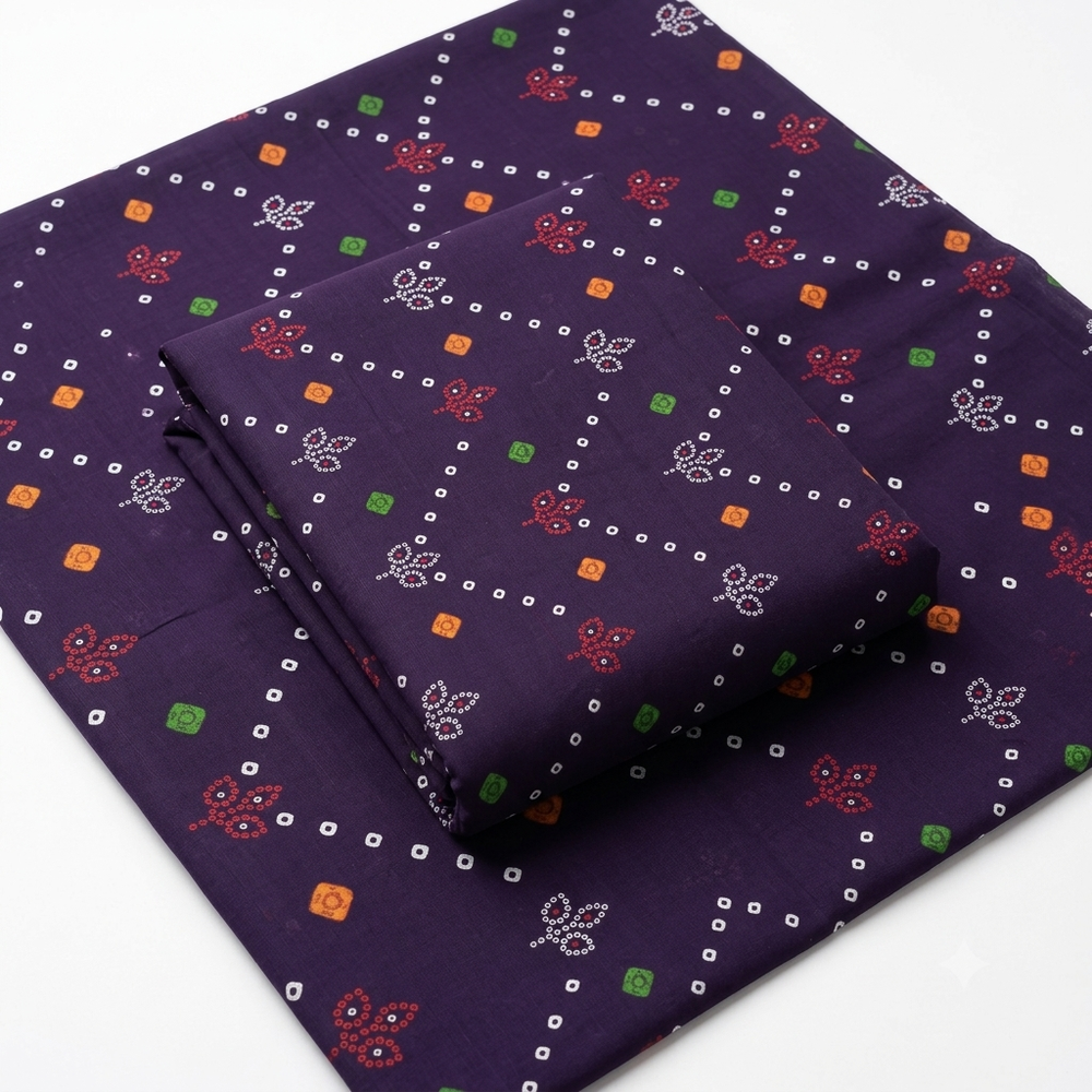 Branded printed unstitched 2pc
