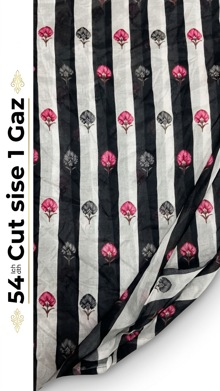 Premium Lawn Cut Piece Fabric | 1 Gaz Rs400 pr yard | 54 Inch Width | Ittehad Cut piece