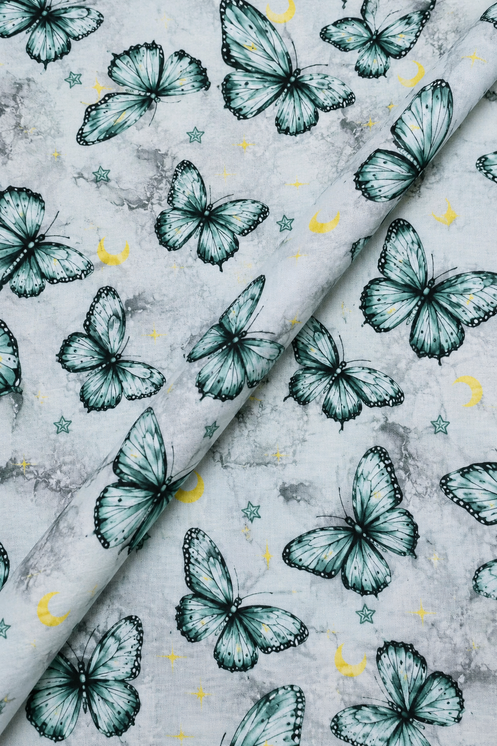 Premium Printed Lawn Fabric  | Soft Summer Lawn | Ittehad Cut Piece