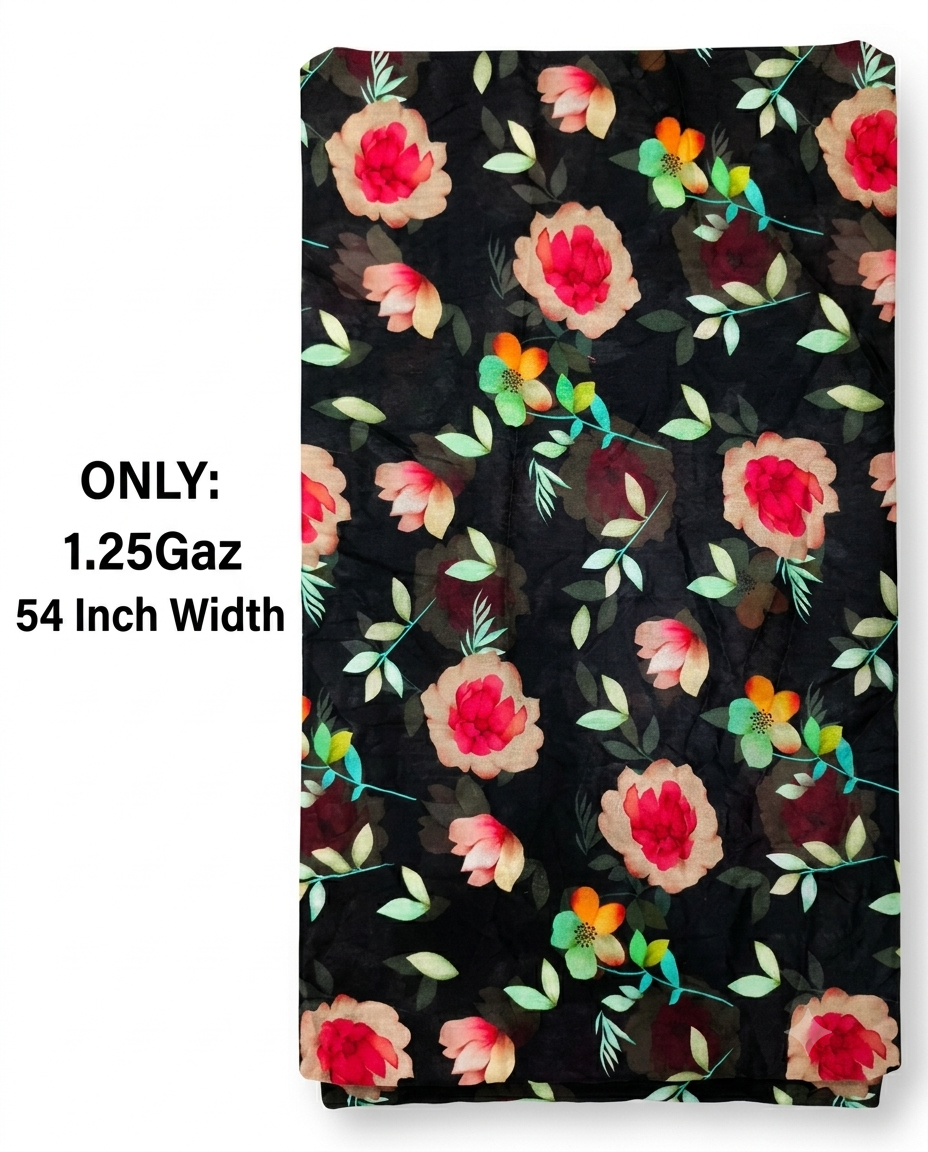 Premium Lawn Cut Piece Fabric |  Rs400 pr yard | 54 Inch Width | Ittehad Cut piece