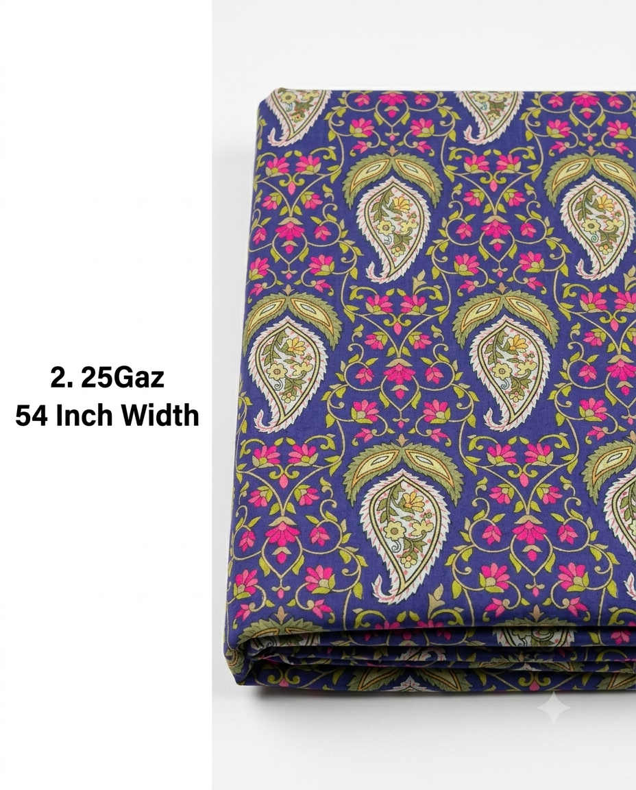 Premium Lawn Cut Piece Fabric |  Rs400 pr yard | 54 Inch Width | Ittehad Cut piece