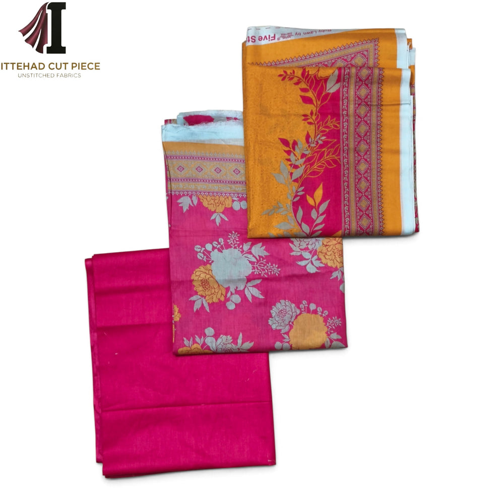 Five star 3PC Unstitched Lawn Suit | Premium Summer Collection Pakistan